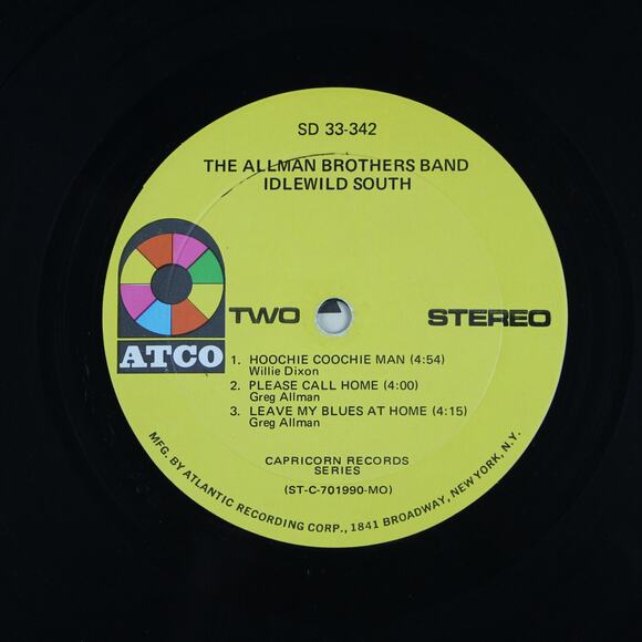 The Allman Brothers Band Idlewild South  ATCO SD33-342 Vinyl Record Album LP - Picture 5 of 8